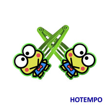 Load image into Gallery viewer, Japan Cute Cartoon Kerokero Keroppi Baby Girl Hair Accessories Kawaii Frog Hairpins Elastic Hair Bands Hair Clip for Kids Gift