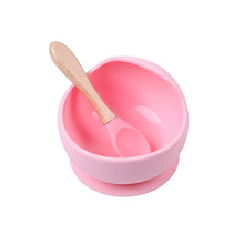 Load image into Gallery viewer, 1 Set Silicone Baby Feeding Bowl Sets Waterproof Spoon Non-Slip Feedings Silicone Bowl Tableware Teeth Baby Feeding Supplies