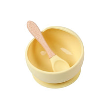 Load image into Gallery viewer, 1 Set Silicone Baby Feeding Bowl Sets Waterproof Spoon Non-Slip Feedings Silicone Bowl Tableware Teeth Baby Feeding Supplies