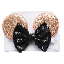 Load image into Gallery viewer, Fashion Baby Headbands Soft Velvet Newborn Glitter Bowknot Red Pink Color Turban Caps Christmas Bow Baby Hats
