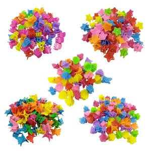 20 pcs Fashion Baby Girls Small Hair Claw Cute Candy Color flower Butterfly Hair Jaw Clip Children Hairpin Hair Accessories