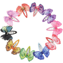 Load image into Gallery viewer, 2pcs/lot Butterfly Hair Ribbon Bows Hair Clip Bows Baby Girls Hairpins Children Toddler Newborn Birthday Gifts Photography Props
