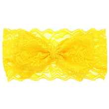 Load image into Gallery viewer, Withe Lace Crystal Bow Flower Baby Headbands for girl Elastic Baby Accessories Kids headwear Newborn hairbands photography prop
