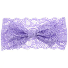 Load image into Gallery viewer, Withe Lace Crystal Bow Flower Baby Headbands for girl Elastic Baby Accessories Kids headwear Newborn hairbands photography prop
