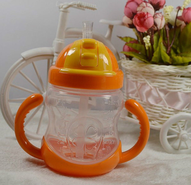 Baby Bottle Feeding Bottle Nursing Bottle Baby Sippy Cups Kids Drinking Bottles Infant Children Learn Drinking