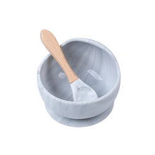 Load image into Gallery viewer, 1 Set  Silicone Baby Feeding Bowl Sets Waterproof Spoon Non-Slip Feedings Silicone Bowl Tableware Teeth Baby Feeding Supplies
