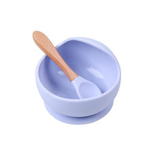 Load image into Gallery viewer, 1 Set  Silicone Baby Feeding Bowl Sets Waterproof Spoon Non-Slip Feedings Silicone Bowl Tableware Teeth Baby Feeding Supplies
