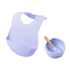 Load image into Gallery viewer, 1 Set  Silicone Baby Feeding Bowl Sets Waterproof Spoon Non-Slip Feedings Silicone Bowl Tableware Teeth Baby Feeding Supplies
