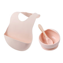 Load image into Gallery viewer, 1 Set  Silicone Baby Feeding Bowl Sets Waterproof Spoon Non-Slip Feedings Silicone Bowl Tableware Teeth Baby Feeding Supplies
