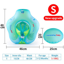 Load image into Gallery viewer, Baby Swimming Float Ring Inflatable Infant Floating Kids Swimming Pool Accessories Circle Bathing Inflatable Double Raft Rings
