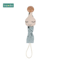 Load image into Gallery viewer, Bopoobo 1pc Baby Dummy Pacifier Chain Clip Cotton Cloth Plush Animal Toys Soother Nipples Holder Newborn Toy Feeding Accessories
