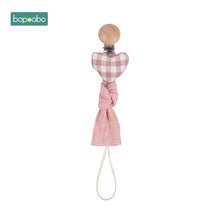 Load image into Gallery viewer, Bopoobo 1pc Baby Dummy Pacifier Chain Clip Cotton Cloth Plush Animal Toys Soother Nipples Holder Newborn Toy Feeding Accessories
