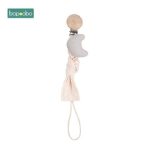Load image into Gallery viewer, Bopoobo 1pc Baby Dummy Pacifier Chain Clip Cotton Cloth Plush Animal Toys Soother Nipples Holder Newborn Toy Feeding Accessories

