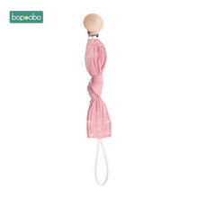 Load image into Gallery viewer, Bopoobo 1pc Baby Dummy Pacifier Chain Clip Cotton Cloth Plush Animal Toys Soother Nipples Holder Newborn Toy Feeding Accessories
