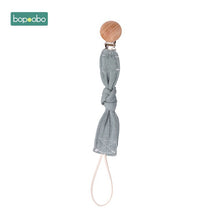 Load image into Gallery viewer, Bopoobo 1pc Baby Dummy Pacifier Chain Clip Cotton Cloth Plush Animal Toys Soother Nipples Holder Newborn Toy Feeding Accessories
