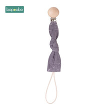 Load image into Gallery viewer, Bopoobo 1pc Baby Dummy Pacifier Chain Clip Cotton Cloth Plush Animal Toys Soother Nipples Holder Newborn Toy Feeding Accessories
