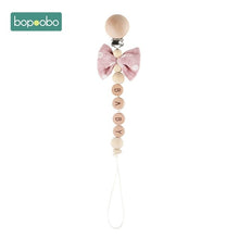 Load image into Gallery viewer, Bopoobo 1pc Baby Dummy Pacifier Chain Clip Cotton Cloth Plush Animal Toys Soother Nipples Holder Newborn Toy Feeding Accessories
