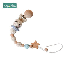 Load image into Gallery viewer, Bopoobo 1pc Baby Dummy Pacifier Chain Clip Cotton Cloth Plush Animal Toys Soother Nipples Holder Newborn Toy Feeding Accessories
