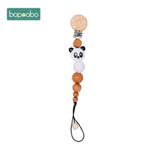 Load image into Gallery viewer, Bopoobo 1pc Baby Dummy Pacifier Chain Clip Cotton Cloth Plush Animal Toys Soother Nipples Holder Newborn Toy Feeding Accessories
