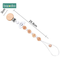 Load image into Gallery viewer, Bopoobo 1pc Baby Dummy Pacifier Chain Clip Cotton Cloth Plush Animal Toys Soother Nipples Holder Newborn Toy Feeding Accessories
