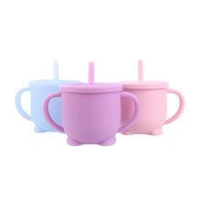 Load image into Gallery viewer, Baby Feeding Cups Baby Learning Baby Drinkware  silicone Sippy Cups For Toddlers &amp; Kids With Silicone Sippy Cup Lids Solid
