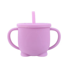 Load image into Gallery viewer, Baby Feeding Cups Baby Learning Baby Drinkware  silicone Sippy Cups For Toddlers &amp; Kids With Silicone Sippy Cup Lids Solid
